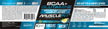 Glutamina + BCAAs - MuscleFit │500g│