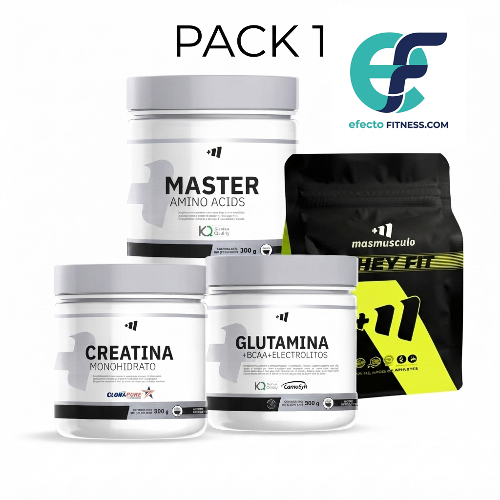 Pack - Creatina 300g + Master Amino 300g + (Glutamina + BCAA + Electrolitos 300g)  +Proteína Whey Fit 2kg (Copia)