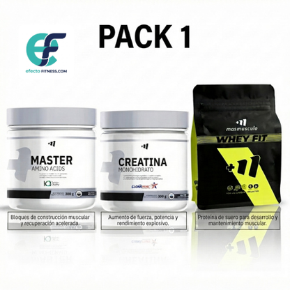 Pack - Creatina 300g + Master Amino 300g + Proteína Whey Fit 2kg