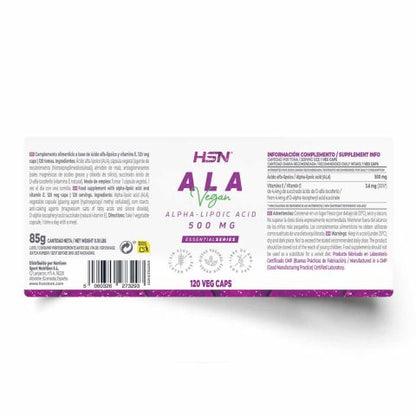 Ácido alfa lipoico (ALA) 500mg