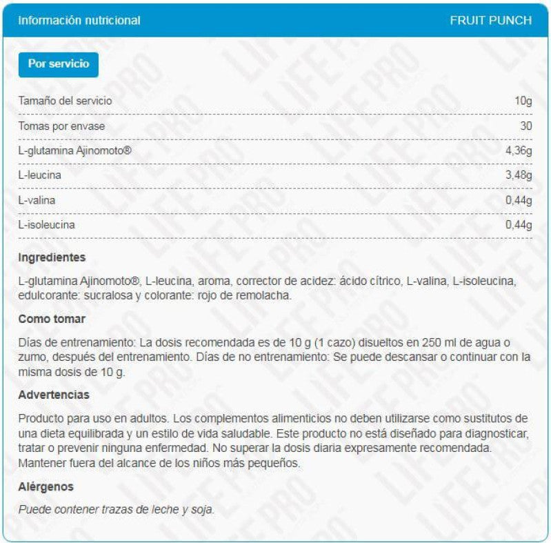 BCAA 8:1:1 + Glutamina - 300g