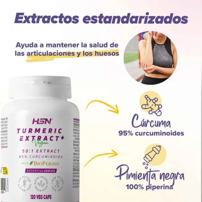 Extracto de cúrcuma (50:1) 650mg + BioPerine®