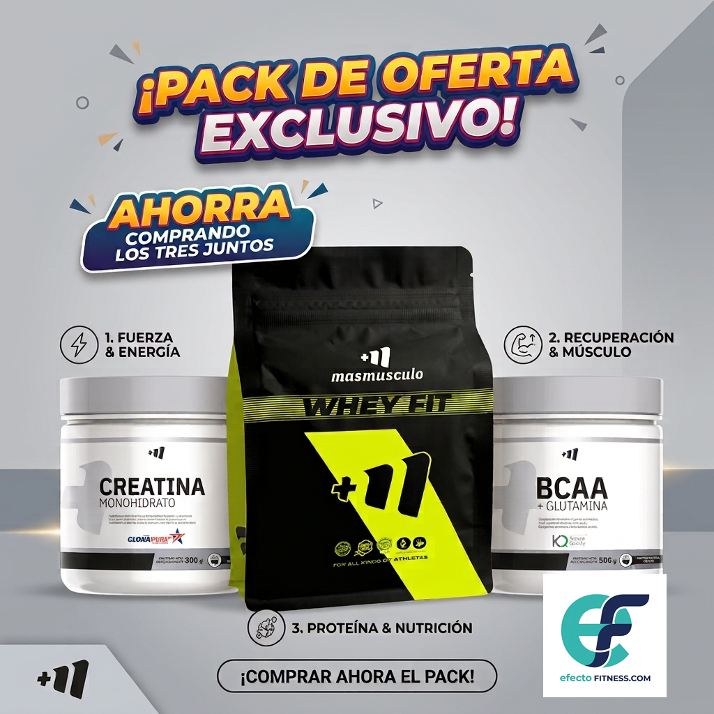 Pack - Creatina 300g + (Glutamina + BCAA) 300g + Proteína Whey Fit 2kg