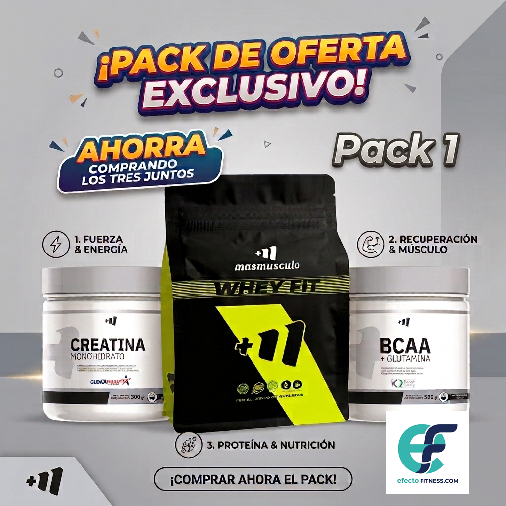 Pack - Creatina 300g + (Glutamina + BCAA) 300g + Proteína Whey Fit 2kg