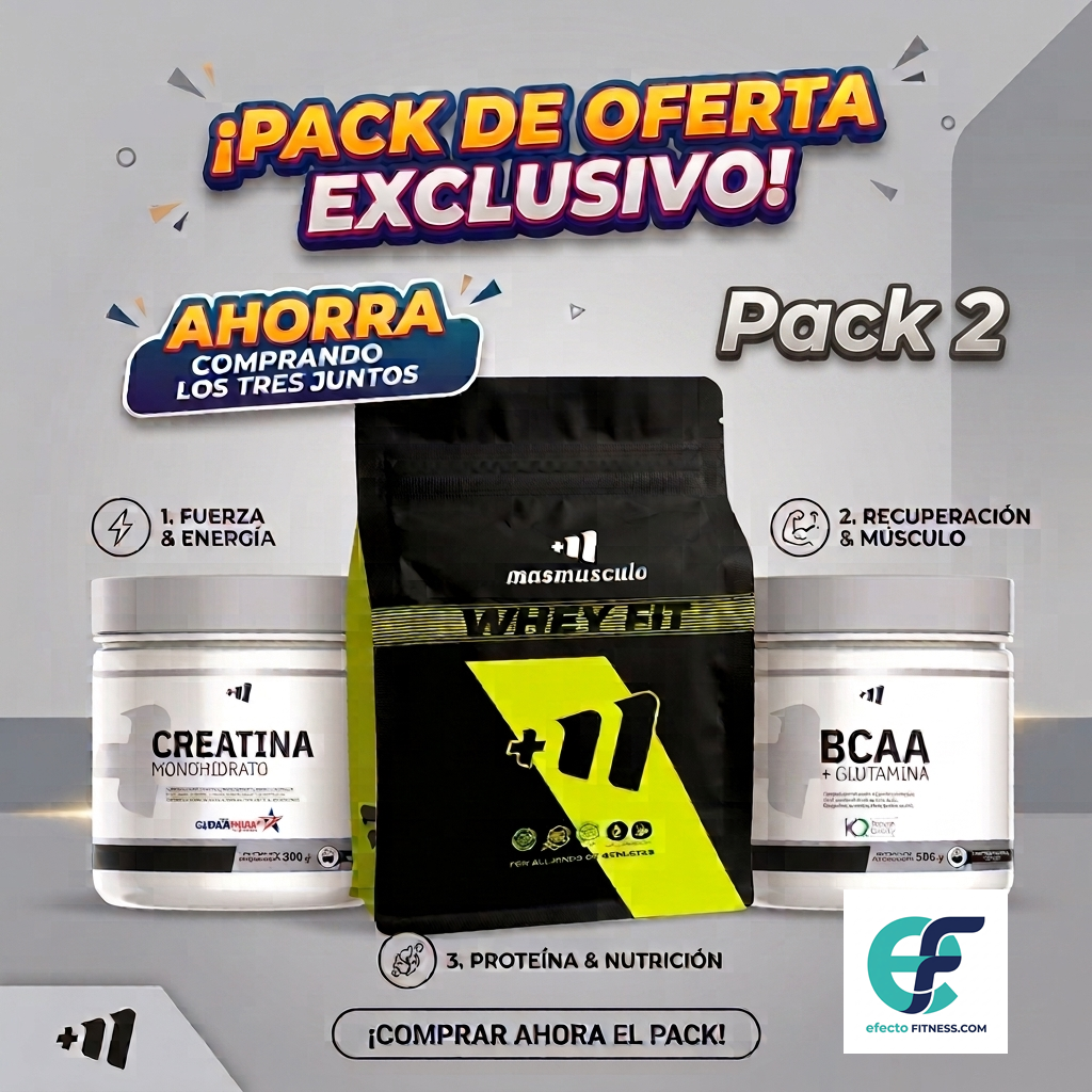 Pack - Creatina 300g + (Glutamina + BCAA) 300g + Proteína Whey Fit 2kg